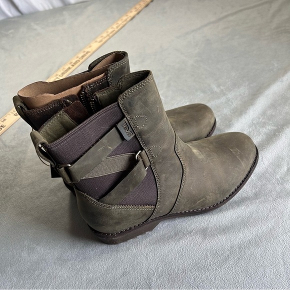 Teva Women's Ellery Ankle Boots Deep forest green new size 5.5 - Picture 4 of 10